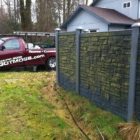 Retaining Wall Pressure Cleaning Everett WA Before